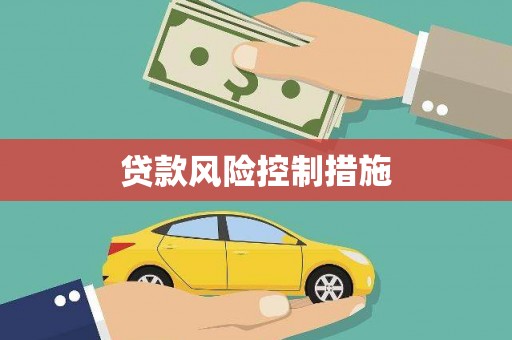 武山贷款风险控制措施