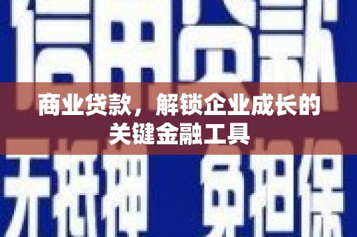 武山商业贷款，解锁企业成长的关键金融工具