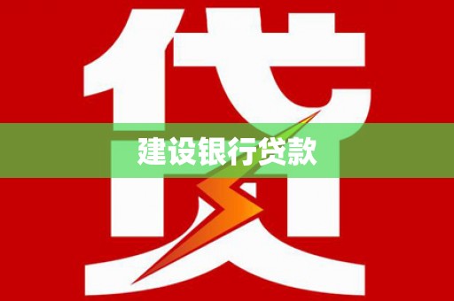 武山建设银行贷款