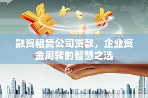 武山融资租赁公司贷款，企业资金周转的智慧之选