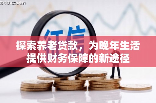 武山探索养老贷款，为晚年生活提供财务保障的新途径