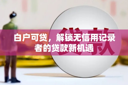 武山白户可贷，解锁无信用记录者的贷款新机遇