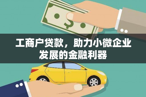 武山工商户贷款，助力小微企业发展的金融利器