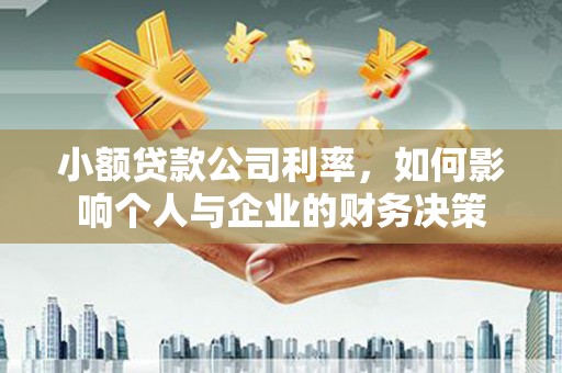 武山小额贷款公司利率，如何影响个人与企业的财务决策