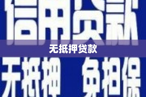 武山无抵押贷款