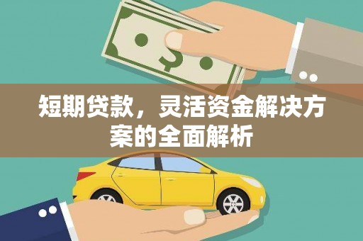 武山短期贷款，灵活资金解决方案的全面解析