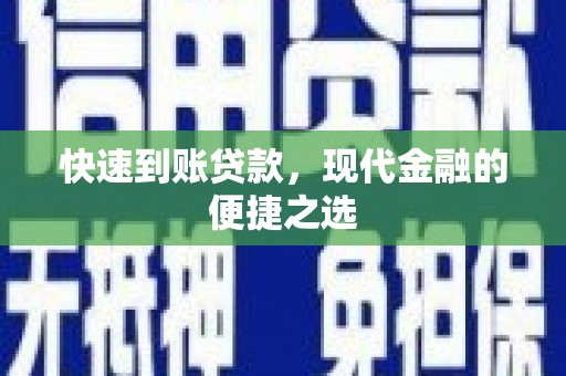 武山快速到账贷款，现代金融的便捷之选