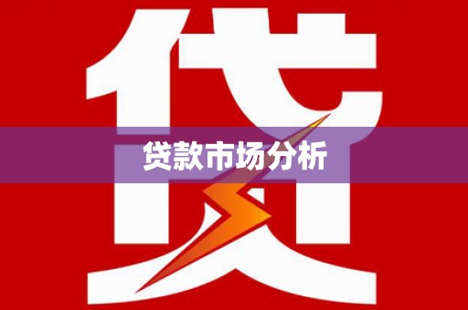 武山贷款市场分析