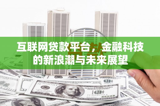武山互联网贷款平台，金融科技的新浪潮与未来展望