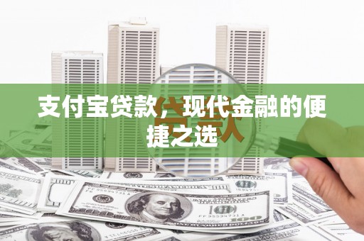 武山支付宝贷款，现代金融的便捷之选