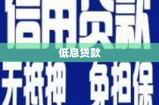 武山低息贷款