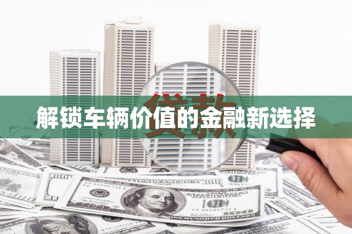 武山解锁车辆价值的金融新选择