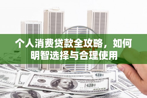 武山个人消费贷款全攻略，如何明智选择与合理使用