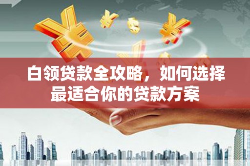 武山白领贷款全攻略，如何选择最适合你的贷款方案