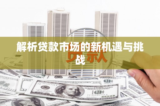 武山解析贷款市场的新机遇与挑战